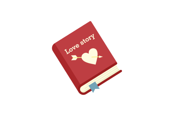 Charming School Icon Book Love Story Svg