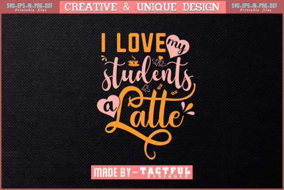 Coffee Lover Teacher T-Shirt Design SVG