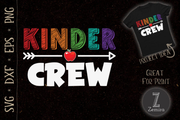 Kinder Crew Kindergarten Teacher Embroidery