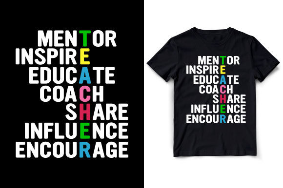 Mentor Inspire Teacher Definition T-Shirt