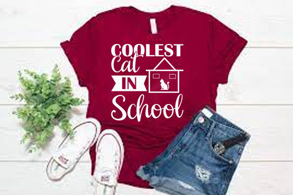 Review: Cat Svg Design, Coolest Cat in School