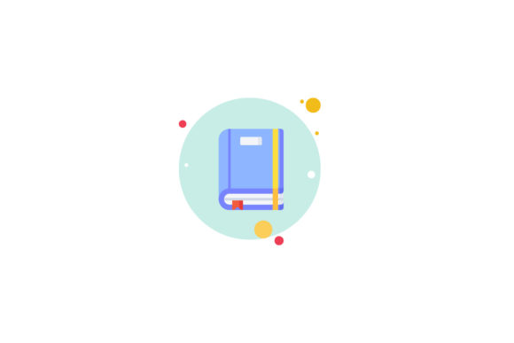 School Icon Book Flat Circle Blue: A Designer's Review