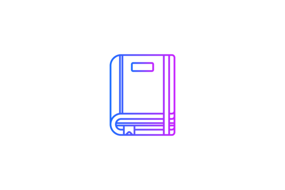 School Icon Book Simple Line Gradient Review