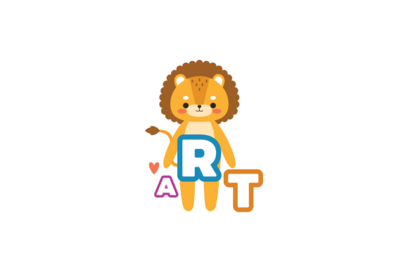 School Lion Alphabet Font Art Svg: A Versatile Design