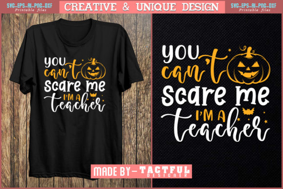 Teacher's Bold Halloween Embroidery Design